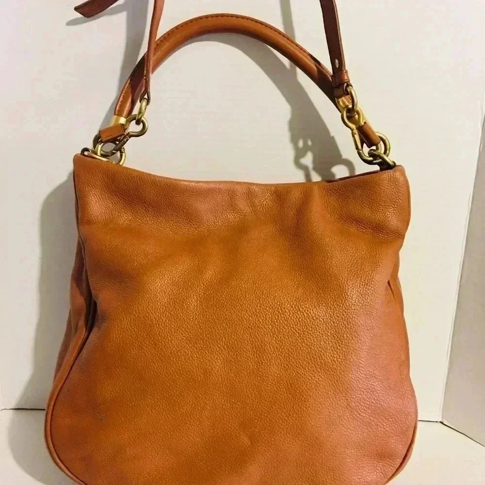 Marc by Marc Jacobs Brown/ Orange leather hobo bag - Picture 4 of 8